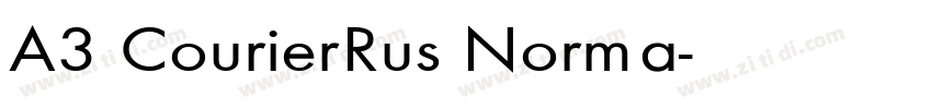 A3 Courier Rus Norma字体转换